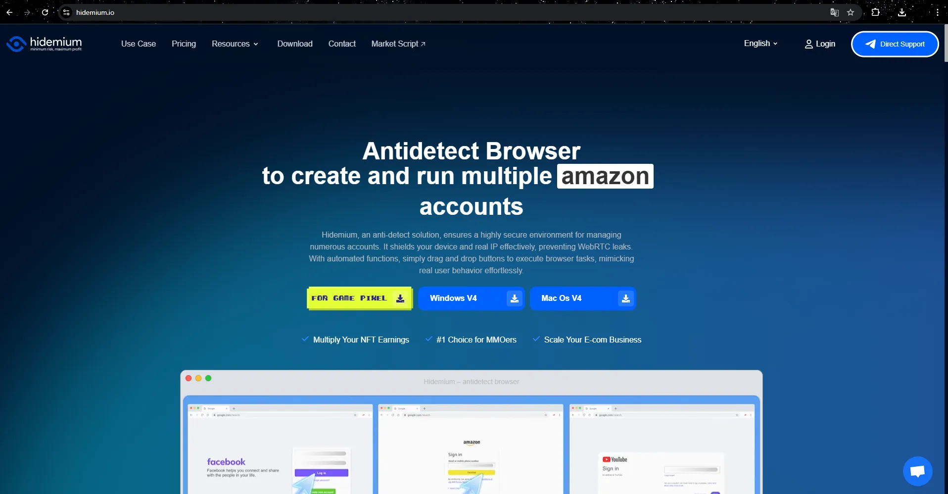 Hidemium – IP hiding tool for online business people